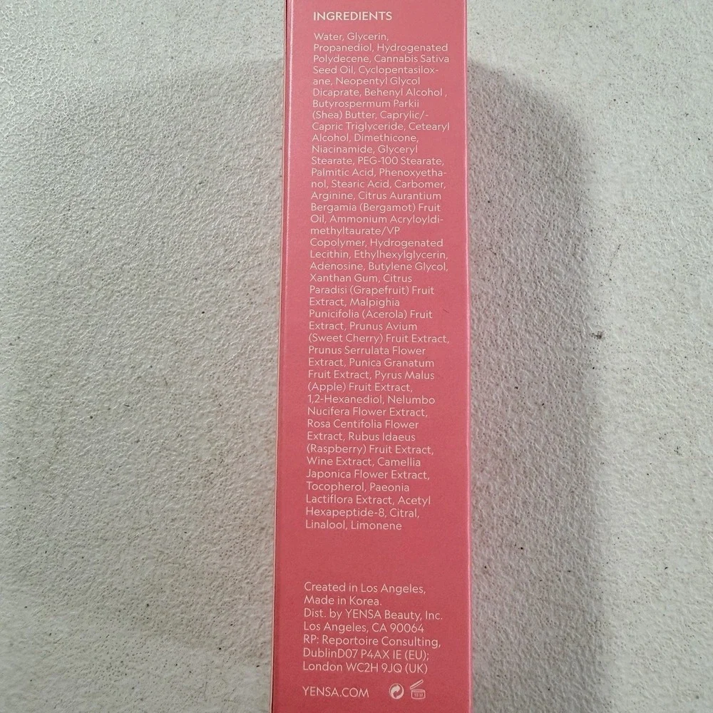 YENSA Pink Lotus Peptide Renewal Face Cream 1.7 Fl Oz / 50ml BNIB SEALED